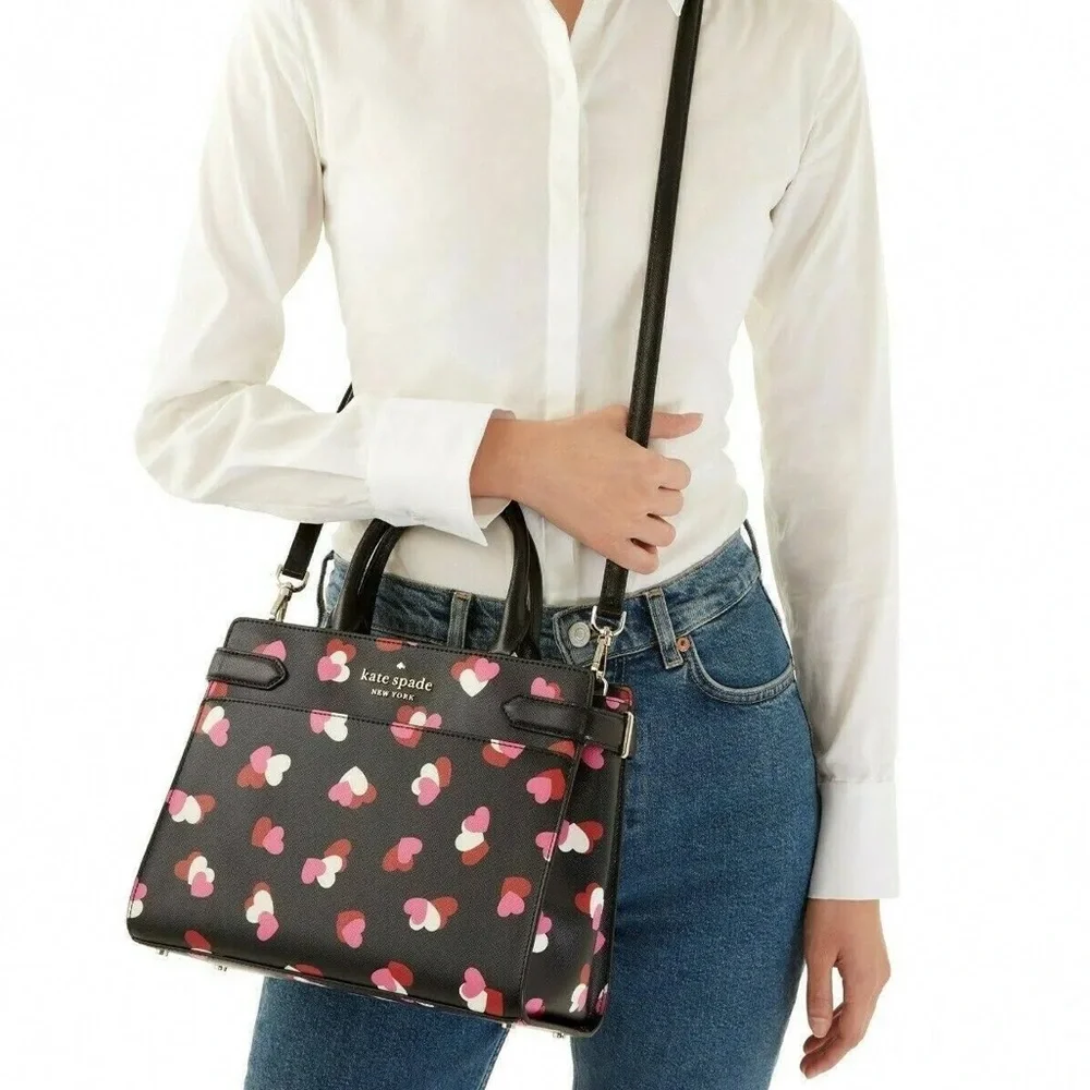 kate spade Flutter Hearts Staci Medium Satchel - Picture 4 of 17